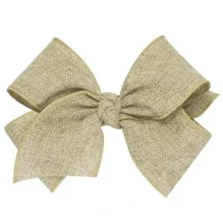 Wee Ones - King Burlap Basic Bow, Toffee - cutbabycare.com | baby boutique & care hub* Cheap