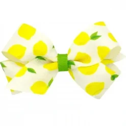 Wee Ones - Mini Fruit Print Bow, Lemon - cutbabycare.com | baby boutique & care hub* Discount