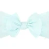 Wee Ones - Soft Shabby Dot Nylon Girls Baby Band With Matching Bowtie, Light Blue - cutbabycare.com | baby boutique & care hub* Fashion
