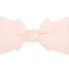 Wee Ones - Soft Shabby Dot Nylon Girls Baby Band With Matching Bowtie, Light Pink - cutbabycare.com | baby boutique & care hub* Sale