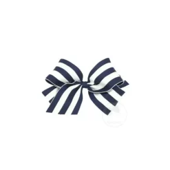 Wee Ones King Stripe Bow, Navy - cutbabycare.com | baby boutique & care hub* New