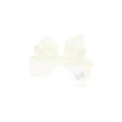 Wee Ones Mini Classic Grosgrain Hair Bow, Size 3.25 X 2 (7/8 Ribbon), Antique White - cutbabycare.com | baby boutique & care hub* Clearance