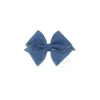 Wee Ones Mini King Burlap Bow, Denim, Size 5.25 X 3.5 (2 1/4 Ribbon) - cutbabycare.com | baby boutique & care hub* Best Sale