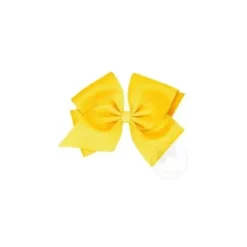 Wee Ones Mini King Classic Grosgrain Hair Bow, Yellow, Size 5.25 X 3.5 (2 1/4 Ribbon) - cutbabycare.com | baby boutique & care hub* Cheap