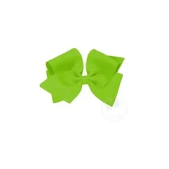 Wee Ones Mini King Classic Grosgrain Hair Bow, Size 5.25 X 3.5 (2 1/4 Ribbon), Apple Green - cutbabycare.com | baby boutique & care hub* Discount