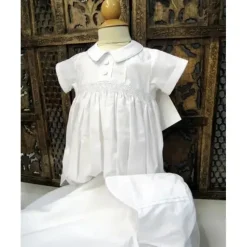 Will' Beth - Smocked Romper Set, White - cutbabycare.com | baby boutique & care hub* Cheap