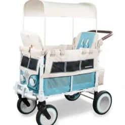 WonderFold - Volkswagon Special Edition Double Stroller Wagon (2 Seater), Bondi Blue - cutbabycare.com | baby boutique & care hub* Best