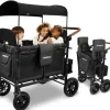 WonderFold - W4 Luxe Quad Stroller Wagon (4 Seater), Volcanic Black - cutbabycare.com | baby boutique & care hub* Shop