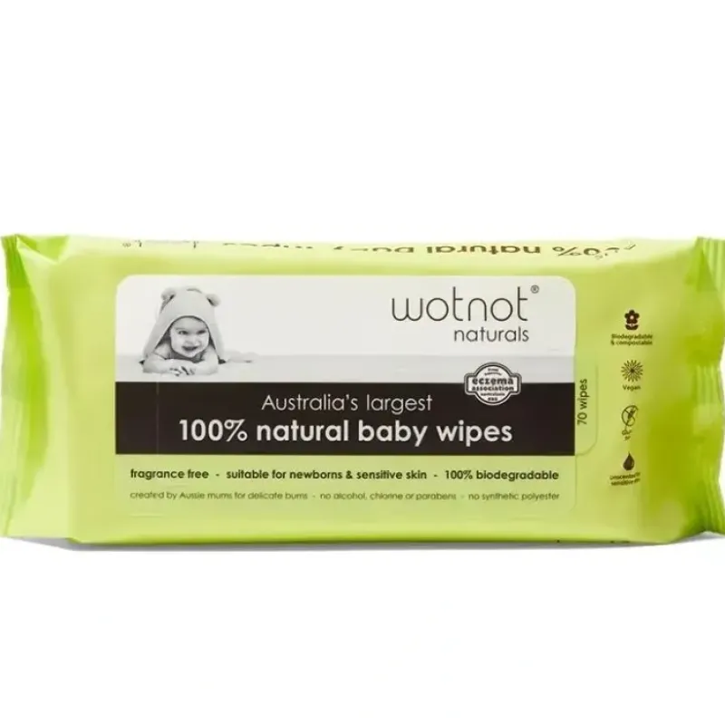 Wotnot Baby Wipes - Alcohol Free 100% Biodegradable 70 - cutbabycare.com | baby boutique & care hub* New