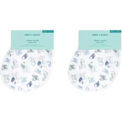 Shop All|2x Aden Anais Time To Dream Essential Baby Single Burpy Bib Cotton Muslin - cutbabycare.com | baby boutique & care hub