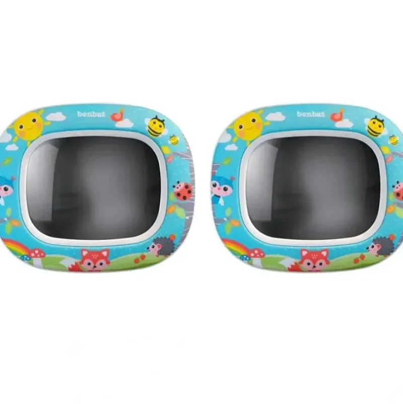 Shop All|2x Benbat Baby Night & Day 30cm Car Head Rest Mirror w/Light/Lullaby/Remote Blue - cutbabycare.com | baby boutique & care hub