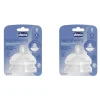 Nursing Feeding|2x Chicco Nursing NaturalFeeling Food Flow Silicone Teat Baby Feeding 6m+ - cutbabycare.com | baby boutique & care hub