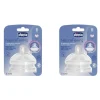Nursing Feeding|2x Chicco Nursing NaturalFeeling Fast Flow Silicone Teat Baby/Toddler 6m+ - cutbabycare.com | baby boutique & care hub