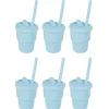 Health Safety|6x Cuddle Bug Baby/Toddler Silicone Training Drinking Straw Cup 300ml Pink/Blue - cutbabycare.com | baby boutique & care hub