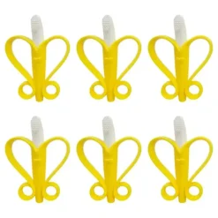 Health Safety|6x Cuddle Bug Baby/Toddler Teethers Corn Shape Toy w/ Brush 10x9cm 2 Assorted - cutbabycare.com | baby boutique & care hub