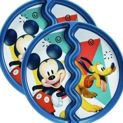 Shop All|2x Disney Junior Mickey Mouse Children's/Toddler Suction Dinner Plate 12m+ Pink - cutbabycare.com | baby boutique & care hub