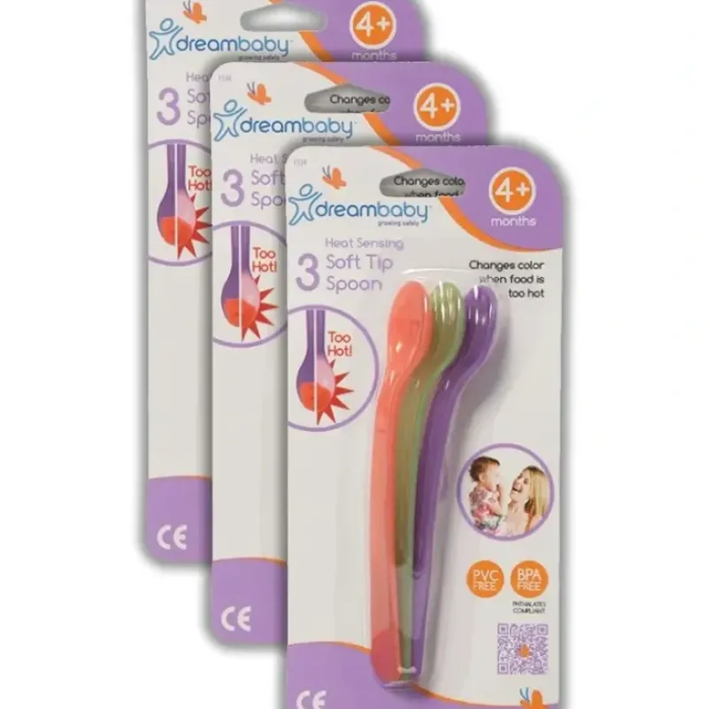 Shop All|9x dreambaby Heat Sensing Color Changing Spoons Durable Baby/Toddler 4m+ - cutbabycare.com | baby boutique & care hub