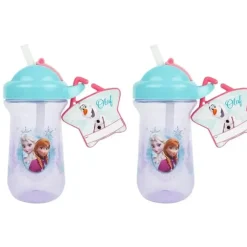 Shop All|2x Frozen Flip Top Straw Drink/Juice/Milk BPA Free Cup w/ Name Tag Todddler 18m+ - cutbabycare.com | baby boutique & care hub