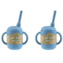 Shop All|2x Koala Dream Silicone Baby/Toddler Sippy Cup/Mug w/ Straw And Handles Blue 0m+ - cutbabycare.com | baby boutique & care hub