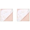 Bath Potty|2x Little Haven Cotton Hooded Wild Flower Soft & Gentle Cozy Baby Towel 76cm - cutbabycare.com | baby boutique & care hub