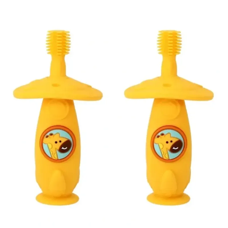 Shop All|2x Marcus & Marcus Self Training 360 Silicone Kids Toothbrush Lola Yellow 12m+ - cutbabycare.com | baby boutique & care hub