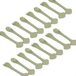 Shop All|8x 2pc EcoSouLife Rice Husk Reusable Baby Cutlery Set Spoon/Fork Utensil Beige - cutbabycare.com | baby boutique & care hub