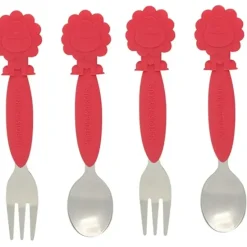 Shop All|2x 2pc Marcus & Marcus BPA Free Spoon & Fork Cutlery Set Kids/Baby 3m+ Red Lion - cutbabycare.com | baby boutique & care hub