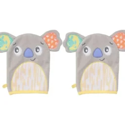 Bath Potty|2x Playgro Fauna Friends Baby Bathing Soft Cotton Washing Mitts Koala 0m+ - cutbabycare.com | baby boutique & care hub