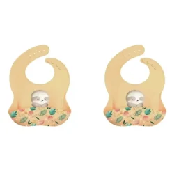 Shop All|2x Sassi Silicone Bib Gnawy The Sloth Baby/Childrens Tableware Cutlery 6m+ - cutbabycare.com | baby boutique & care hub