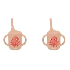 Shop All|2x Sassi Silicone Sippy Cup Set Slurpy The Octopus Baby/Childrens Cutlery 6m+ - cutbabycare.com | baby boutique & care hub