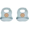 Shop All|2x Splosh Baby Lion Silicone Feeding Bib Adjustable Food Catcher 24cm BLU 0+ - cutbabycare.com | baby boutique & care hub