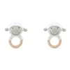 Shop All|2x The Peanutshell Lamb Wood Ring Teether 13cm Baby Teething Animal Toy WHT 0+ - cutbabycare.com | baby boutique & care hub