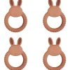 Shop All|4x Urban Bunny 11cm Silicone Teether Ring Baby Teething Chew Toy Round Pink - cutbabycare.com | baby boutique & care hub