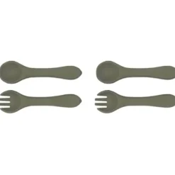 Shop All|2x Urban Products 13.5cm Silicone My First Cutlery Spoon/Fork Kids Green 6M+ - cutbabycare.com | baby boutique & care hub