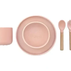 Zoli - 5Pk Silicone Kids Dishware Set, Rose Pink - cutbabycare.com | baby boutique & care hub* Fashion