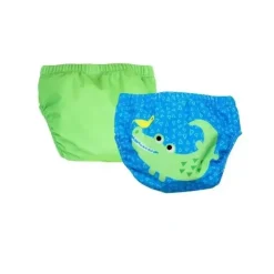 Zoocchini - Baby Knit Swim Diaper 2Pk Set, Aidan The Alligator - cutbabycare.com | baby boutique & care hub* Cheap